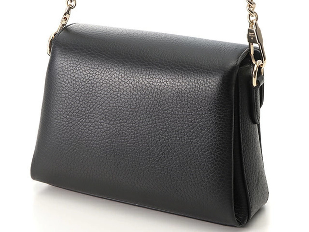 Gucci G Interlocking bag T shoulder calfskin Black